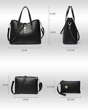 Kelbrik Trio Set — Handbag, Shoulder Bag & Clutch