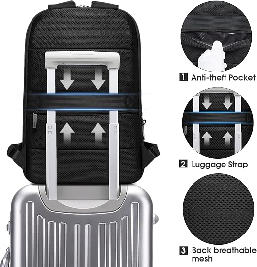 Kelbrik Marine Backpack — Slim Business Laptop Bag