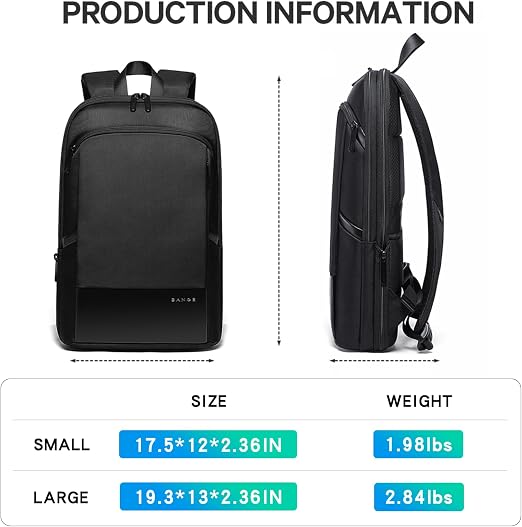 Kelbrik Marine Backpack — Slim Business Laptop Bag