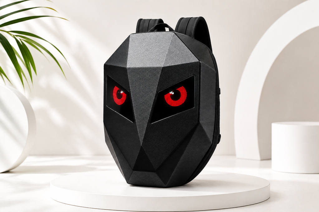 Futuristic Red-Eye Tactical Backpack