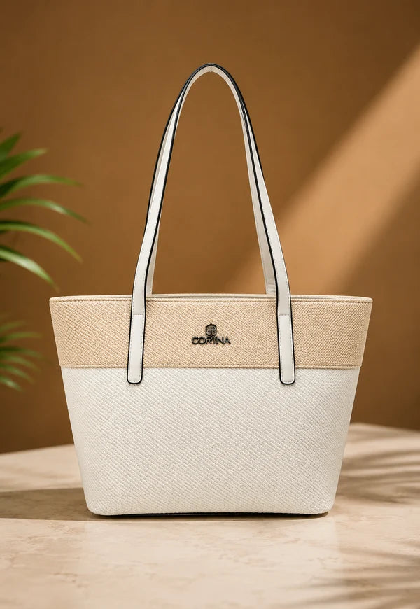 Kelbrik Cortina Tote — Textured Two-Tone Bag