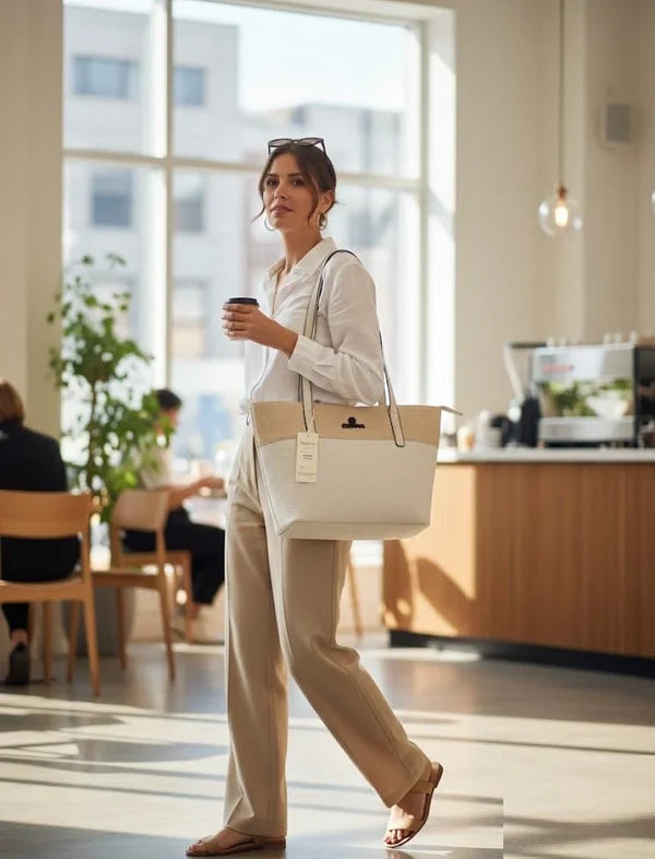 Kelbrik Cortina Tote — Textured Two-Tone Bag