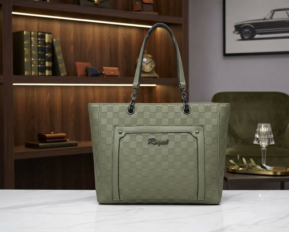 Kelbrik Regal Tote — Ridged Texture Shoulder Bag