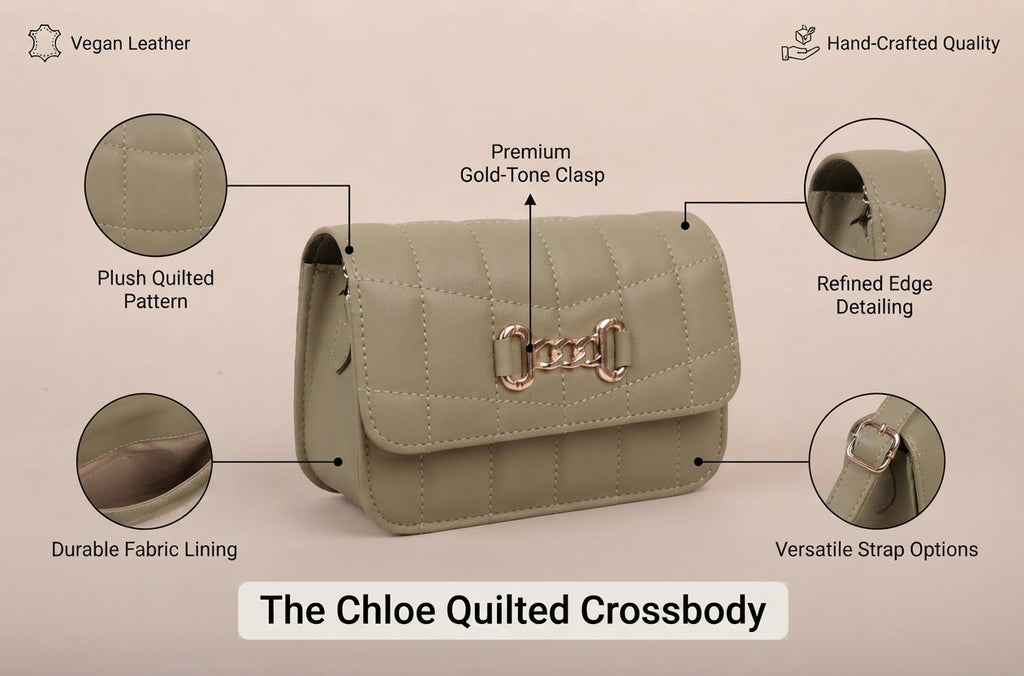 Kelbrik Quilted Shoulder Bag — Elegant Crossbody Handbag