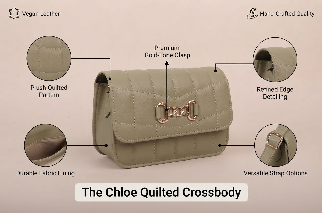 Kelbrik Quilted Shoulder Bag — Elegant Crossbody Handbag