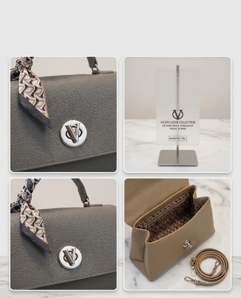 Kelbrik Mini Flap Bag — Scarf Handle Edition