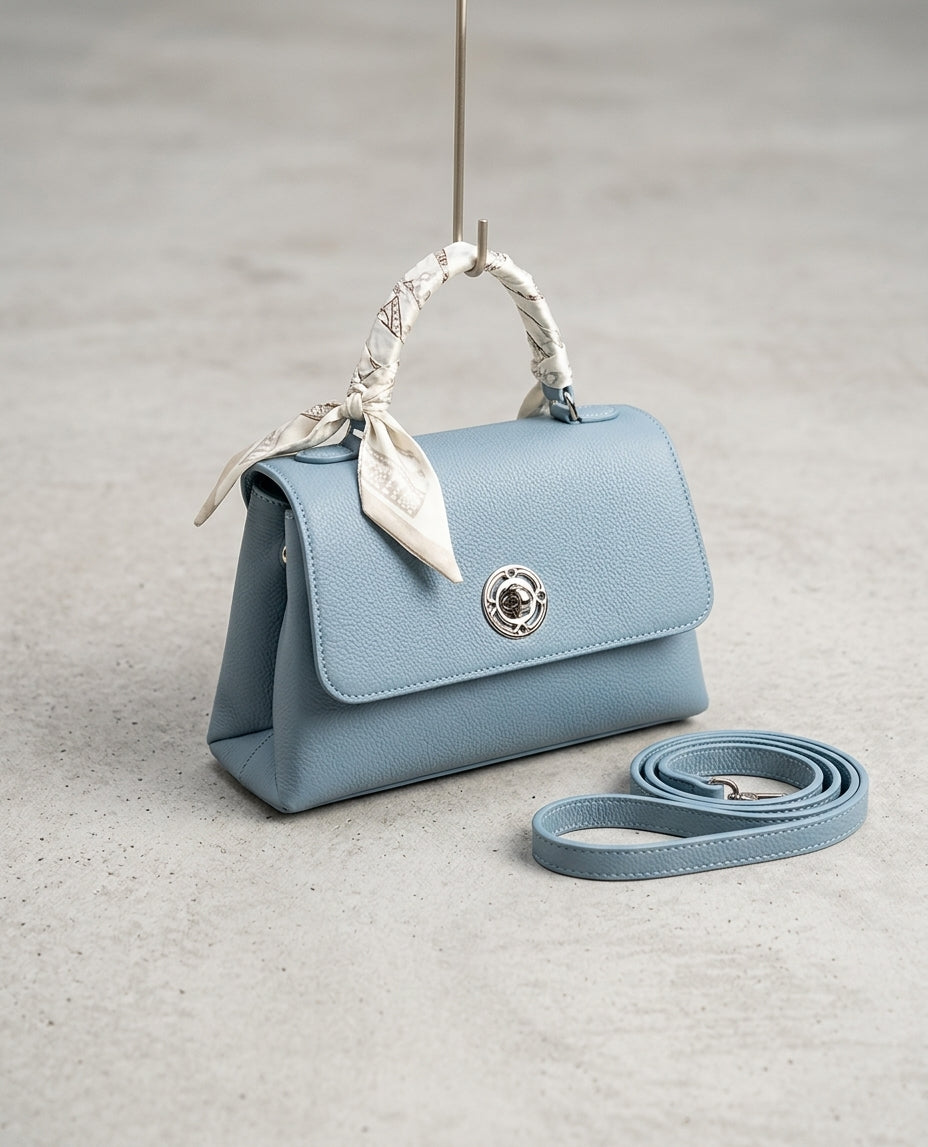 Kelbrik Mini Flap Bag — Scarf Handle Edition