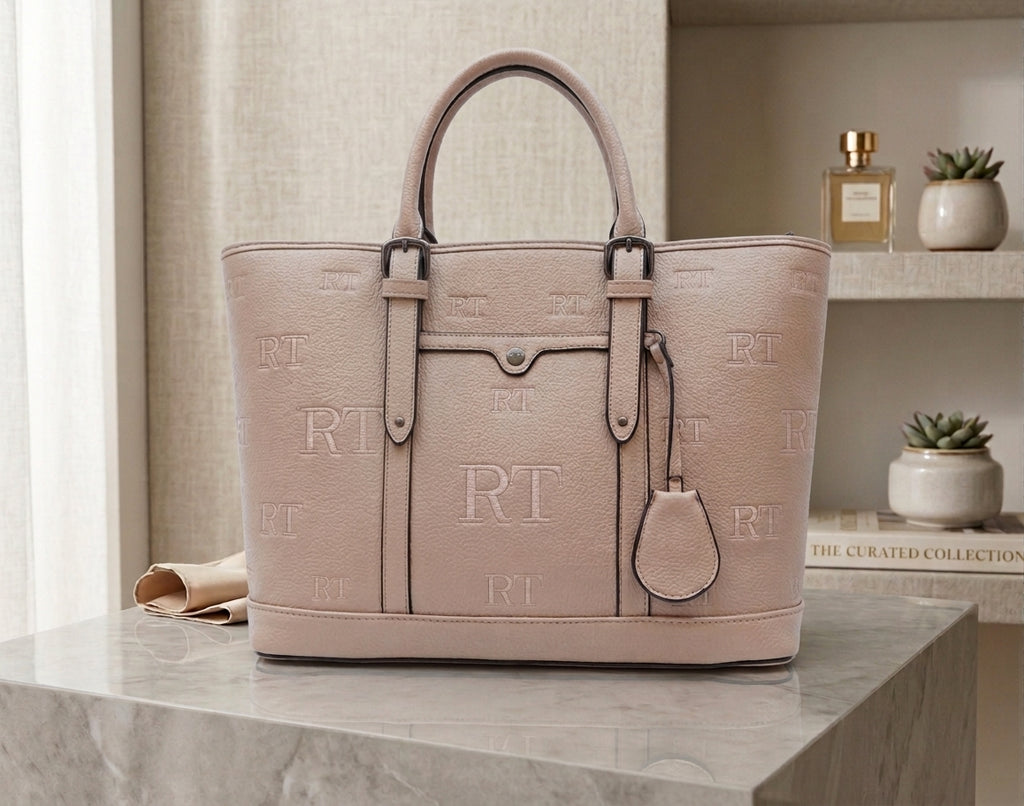 Kelbrik Trend Tote — RT Embossed Monogram Bag