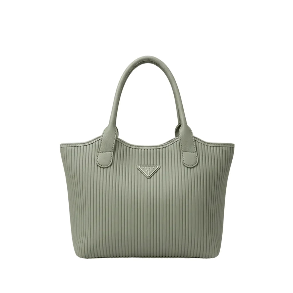 Kelbrik Ribbed Tote — Textured Shoulder Bag