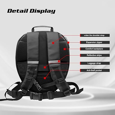 Futuristic Red-Eye Tactical Backpack