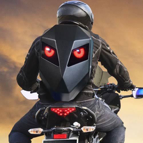 Futuristic Red-Eye Tactical Backpack