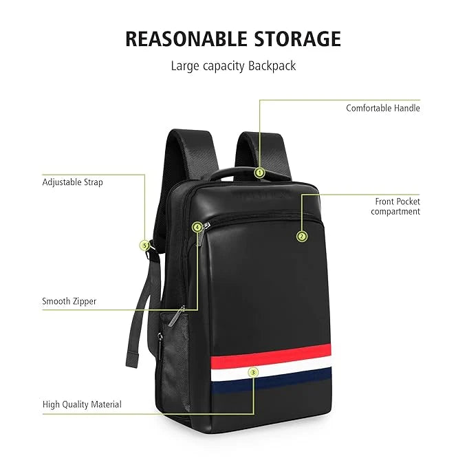 Kelbrik Voyager Leather Backpack — Racing Stripe Edition