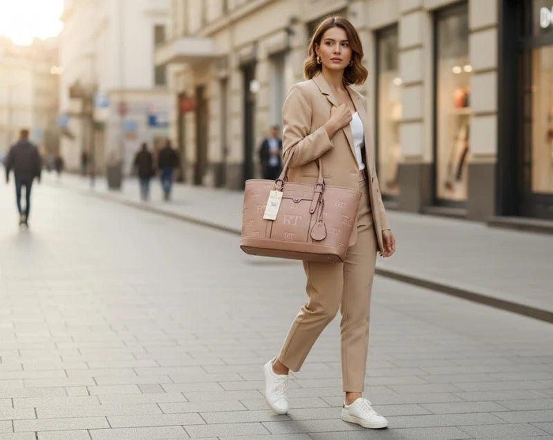 Kelbrik Trend Tote — RT Embossed Monogram Bag