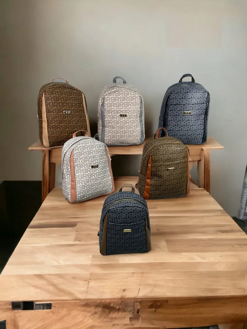 Kelbrik Monogram Backpack — Everyday Print Zip Bag